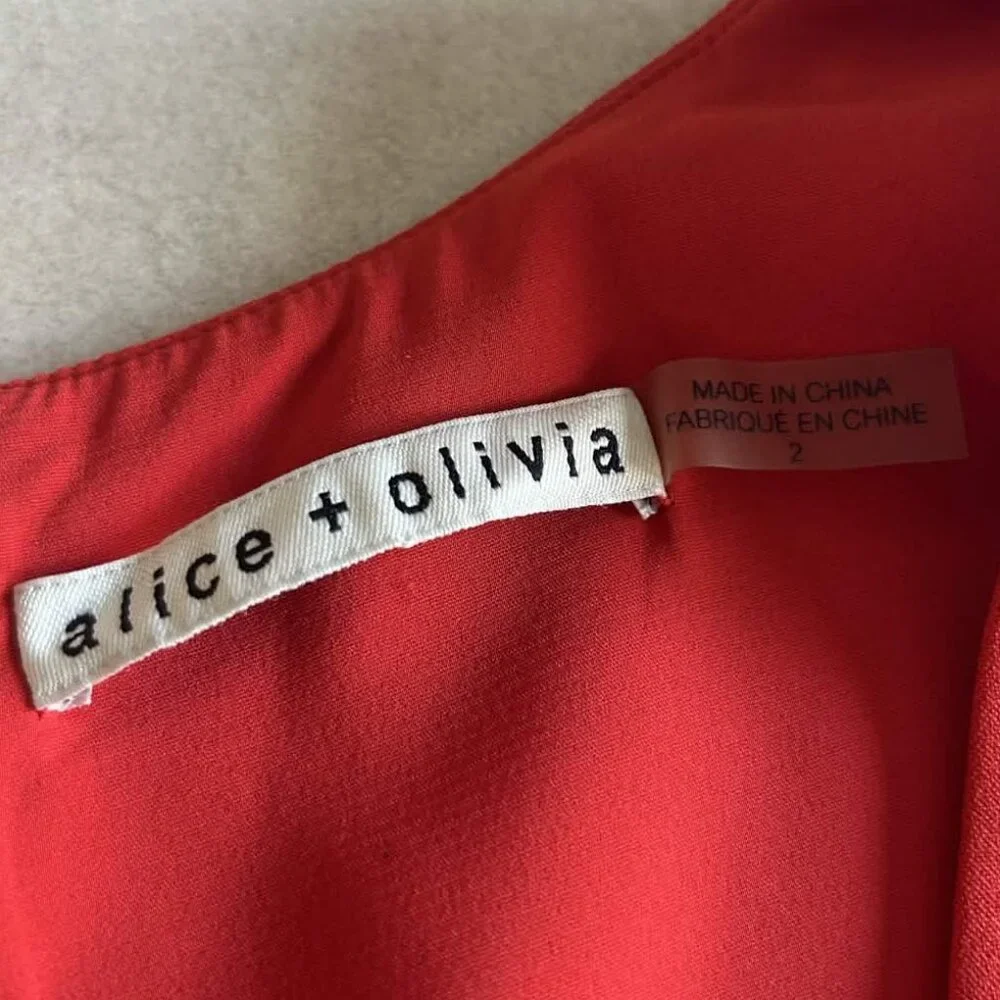 Alice + Olivia Riki Fitted Dress With Waist Cutout ASO Hanna Marin